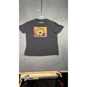 Naruto Shippuden Shirt Mens 2XL Black Anime Tee Naruto Uzumaki Graphic Viz Media